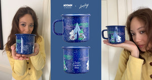 Moomin x Laufey emeleraður bolli