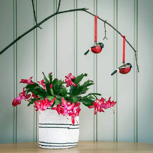 Handgerður fugl frá Mifuko - rauður (2101)