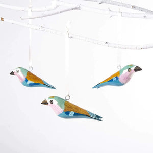 Handgerður fugl frá Mifuko - blágrænn (2116)