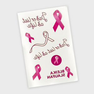 Tattúspjald - Bleika slaufan