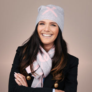 Húfa fyrir Bleiku slaufuna