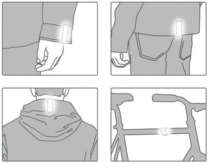 Endurskinsmerki CLIP ON frá Bookman