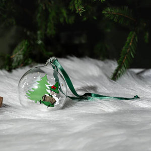 Múmín jólakúla, 7 cm - spruce