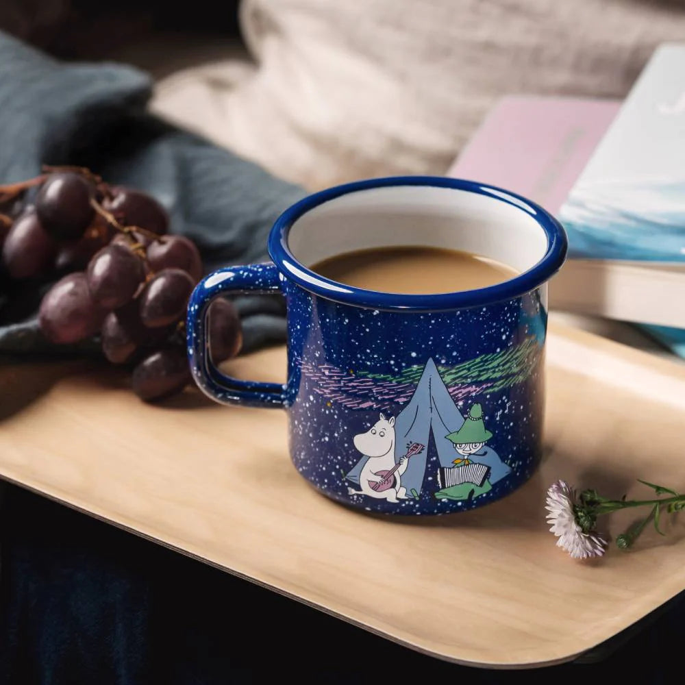 Moomin x Laufey emeleraður bolli