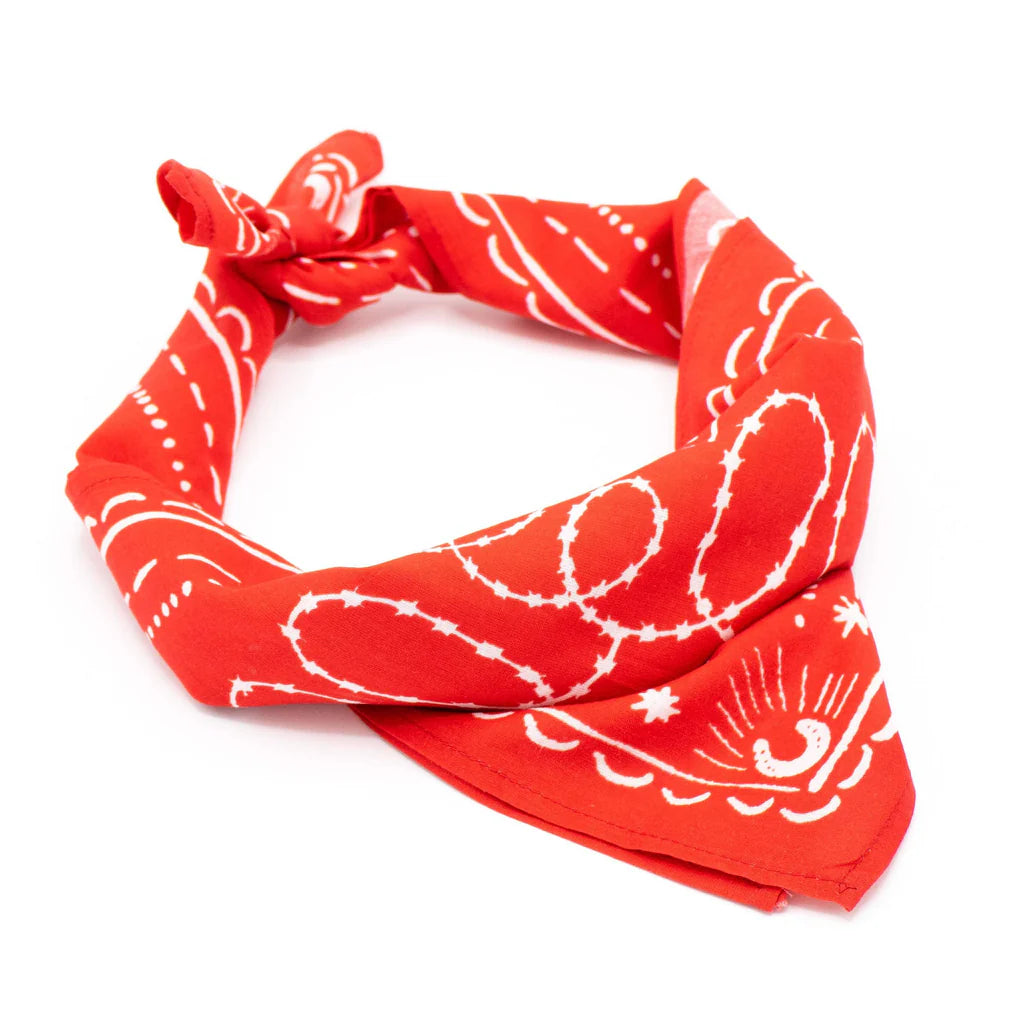 K&S hálsklútur - Bandana - rauður