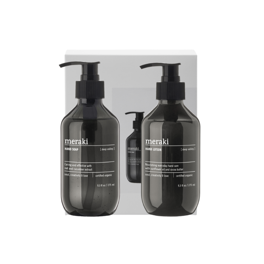 Gjafasett, handsápa + handáburður - Deep Valley