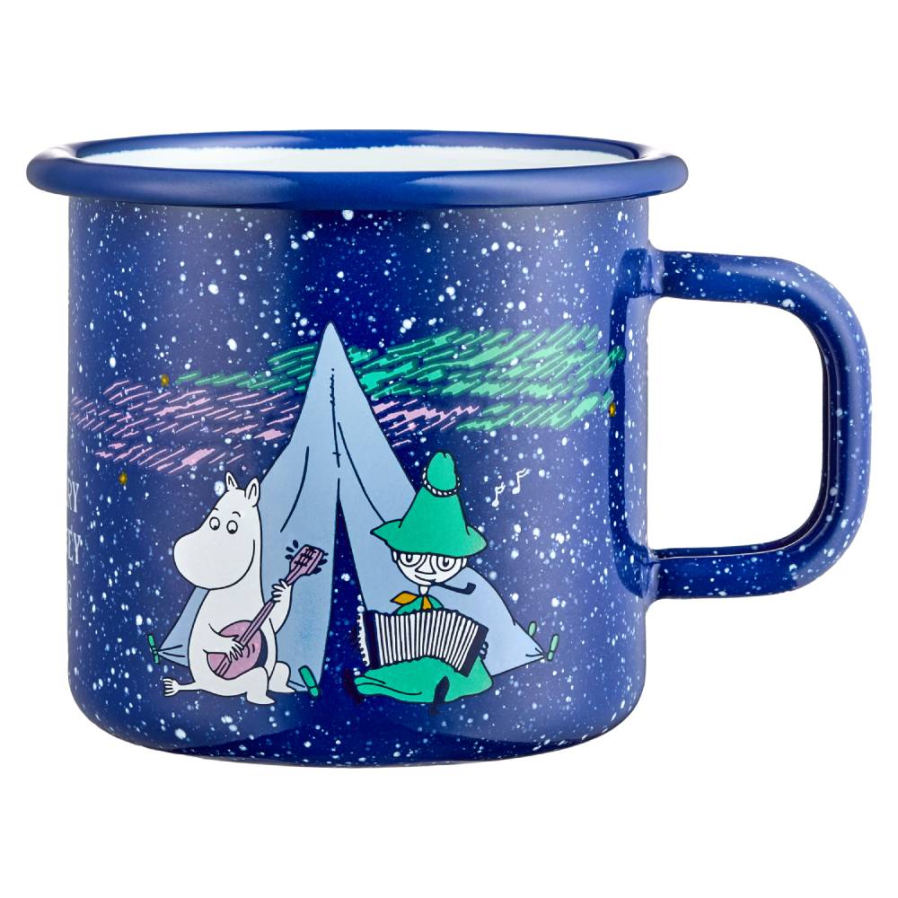 Moomin x Laufey emeleraður bolli