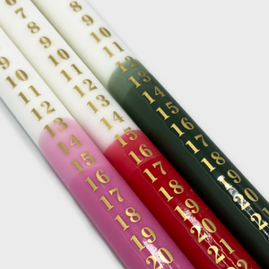 Desemberkerti frá Hjartastað - 3 litir