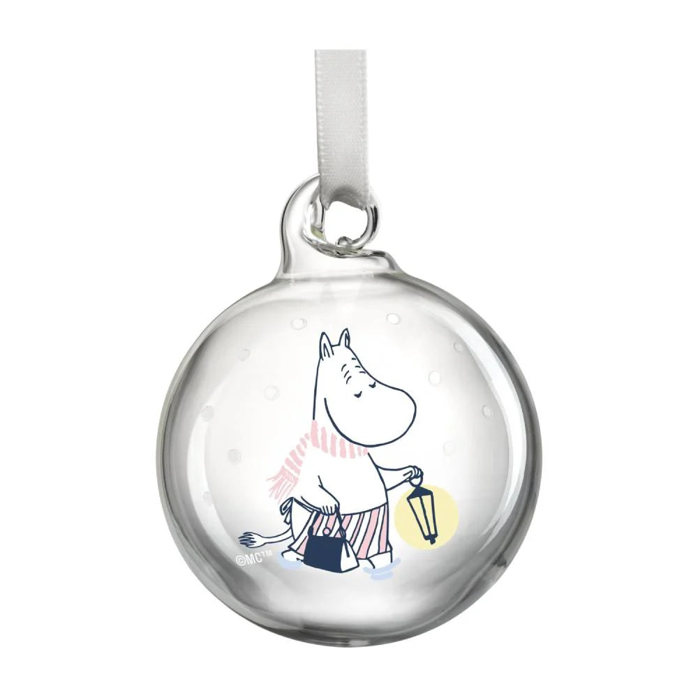 Múmínálfarnir í snjónum - jólakúlur - 4 í pakka