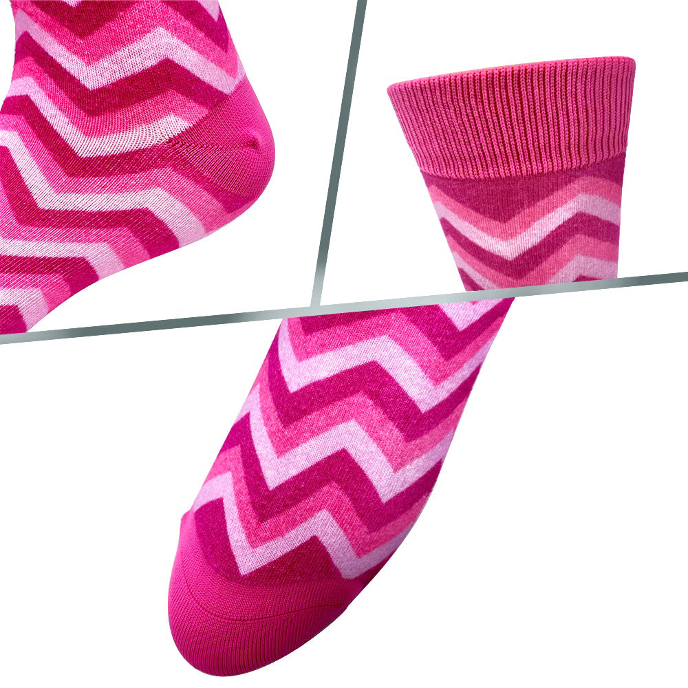 Bleikir sokkar, röndóttir