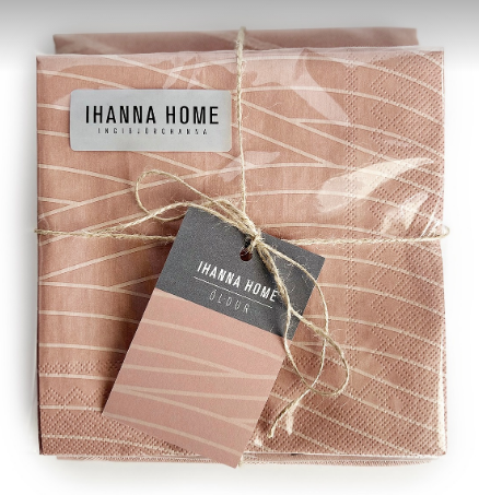 Ihanna gjafasett / viskastykki + servíettur