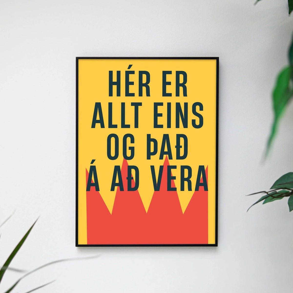 Hér er allt eins og það á að vera - gult