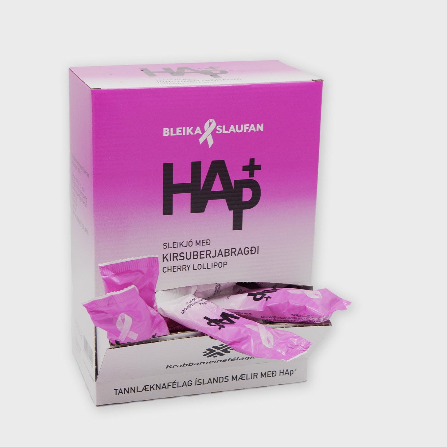 Hap+ sleikjó - 50 stk í kassa