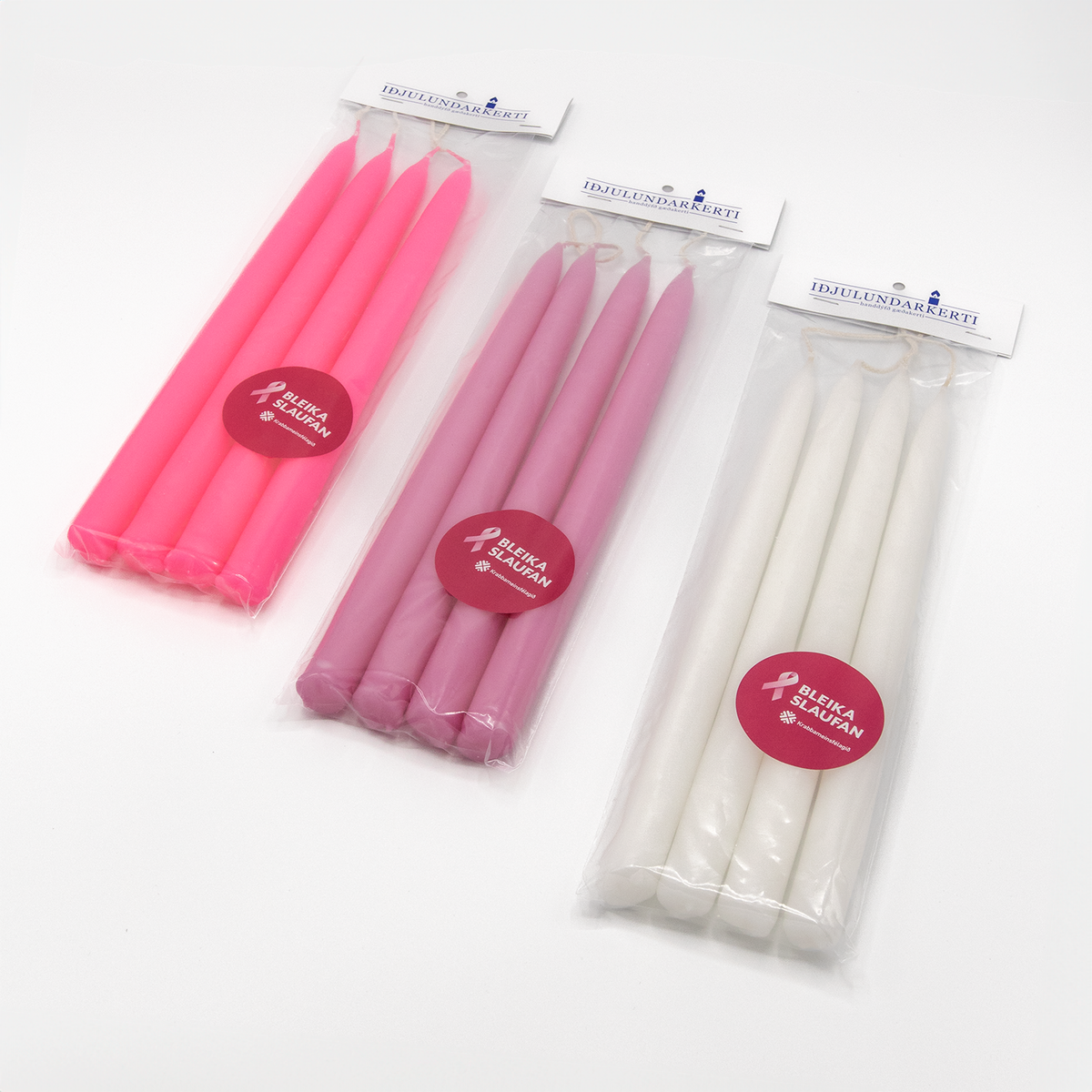 Veislukerti frá Iðjulundi - 4 kerti í pakka