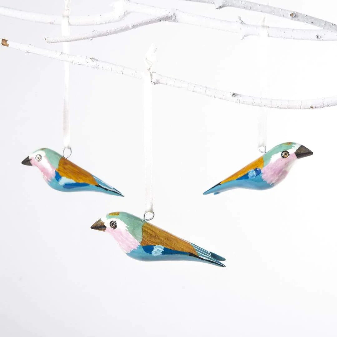 Handgerður fugl frá Mifuko - blágrænn (2116)