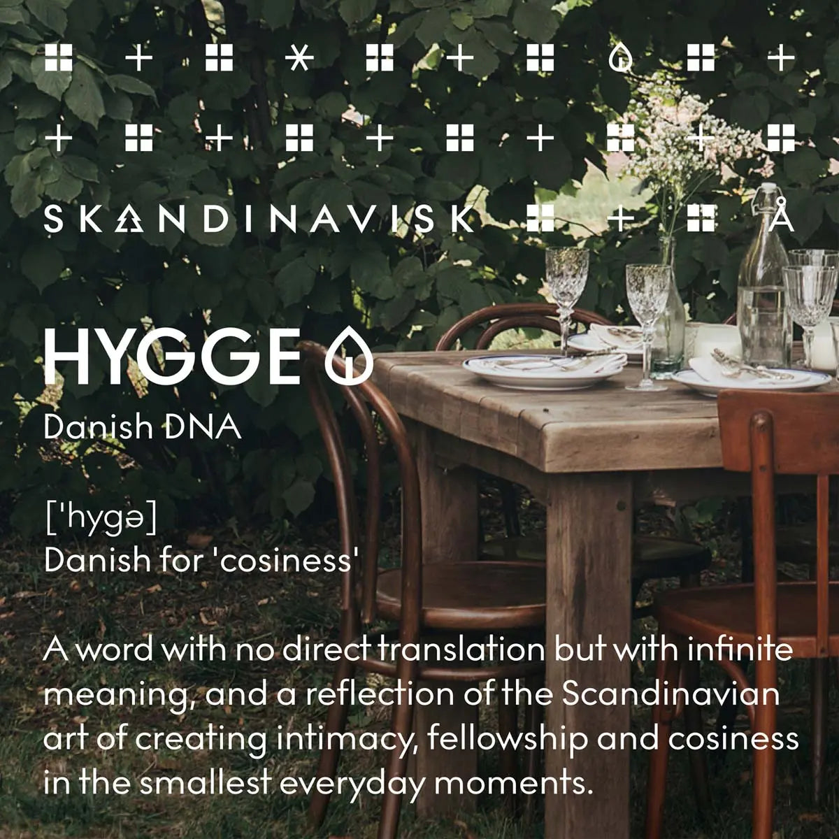 Skandinavisk ilmkerti - HYGGE - stórt