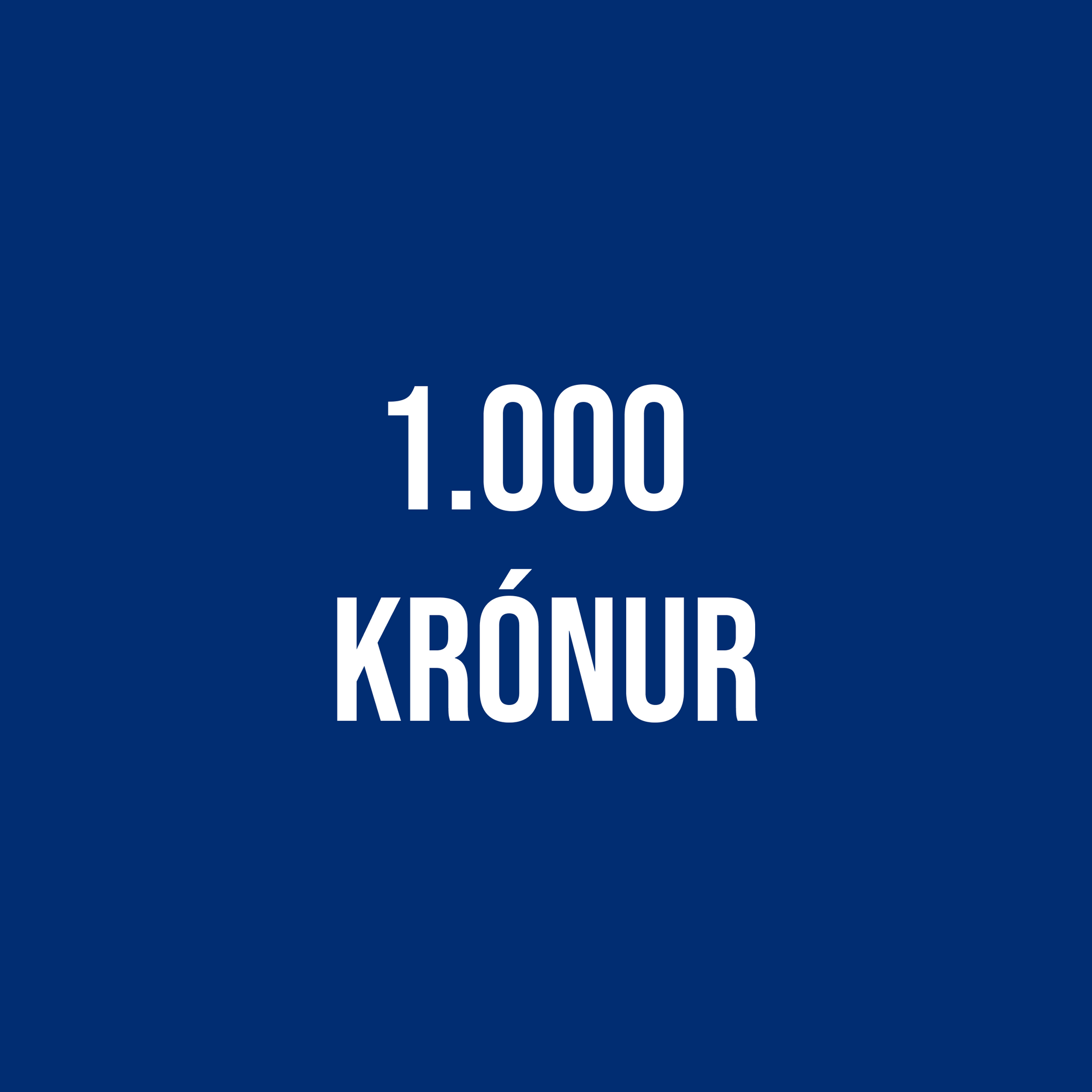 1.000 kr. styrkur