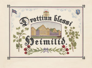 Drottinn blessi heimilið - veggspjald