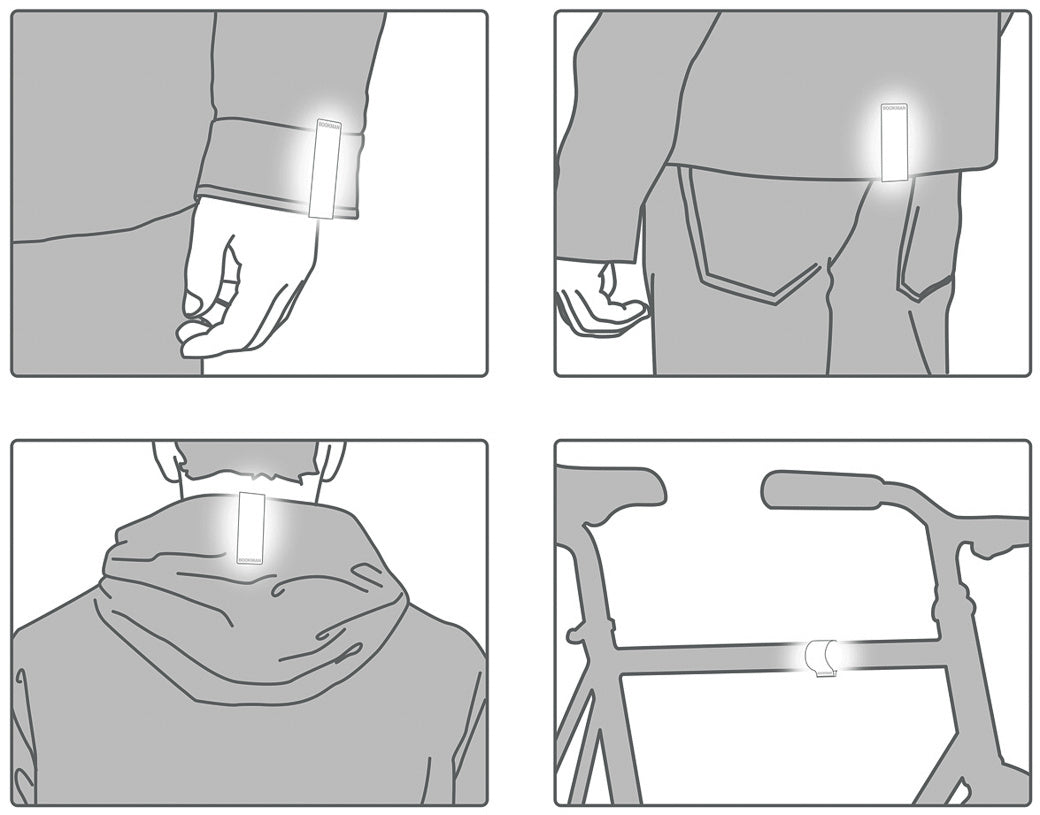 Endurskinsmerki CLIP ON frá Bookman